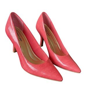 Pink Snakeskin Stilettos by Predictions